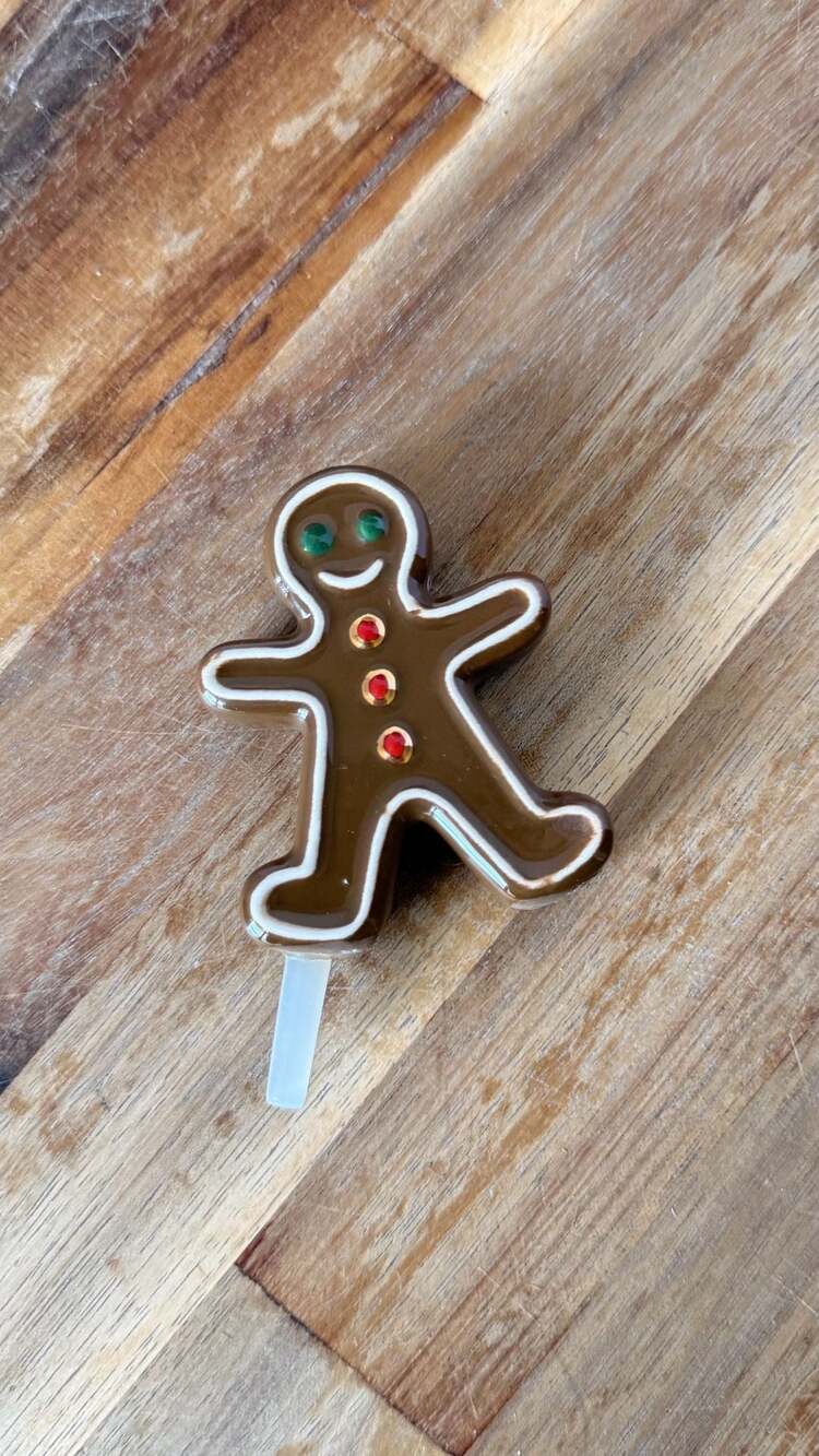 Nora Fleming Retired Gingerbread Man Mini A48 Christmas Attachment